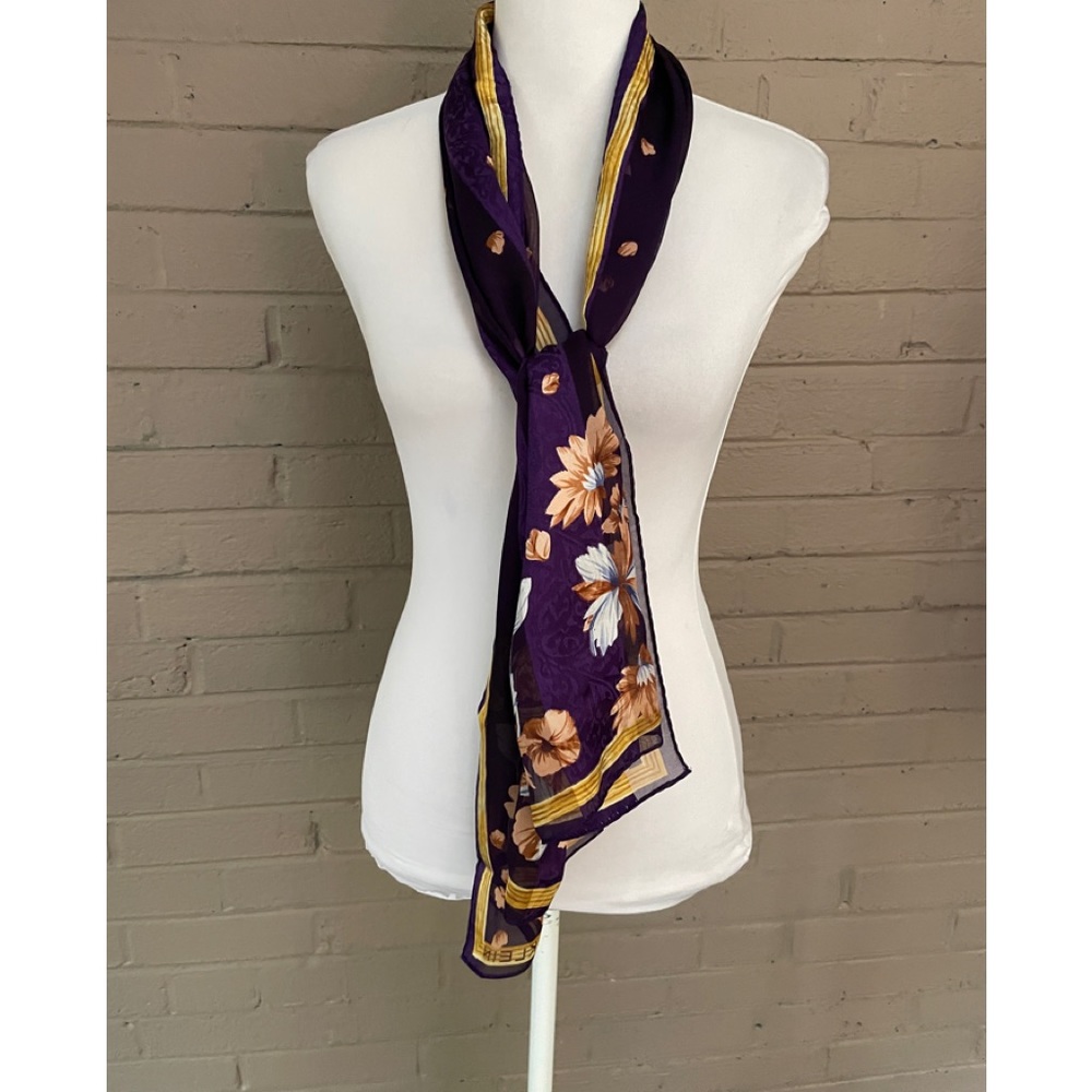 Anne Klein vintage silk scarf - Picture 4 of 12